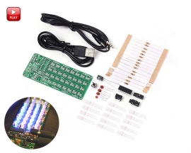 ASD-84 Audio Spectrum Display 8x4 DIY Kit Music Level Indicator Voice Spectrum Lights Learning Kits DIY Spectrum Analyzer