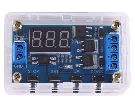 Trigger Cycle Timer DC 5V 12V 24V On Off Timer Module Delay Relay Switch Circuit Module Dual MOS Control with Protective Shell for Smart Home