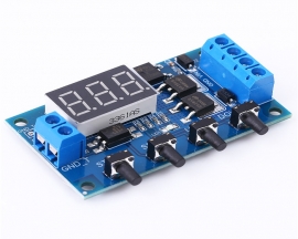 Trigger Cycle Timer DC 5V 12V 24V On Off Timer Module Delay Relay Switch Circuit Module Dual MOS Control with Protective Shell for Smart Home