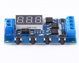 Trigger Cycle Timer DC 5V 12V 24V On Off Timer Module Delay Relay Switch Circuit Module Dual MOS Control with Protective Shell for Smart Home