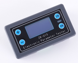 DC 5V-38V Multi-function Meter LCD Voltmeter Ammeter Battery Capacity Tester Power Tester Discharge Timer Temperature Display