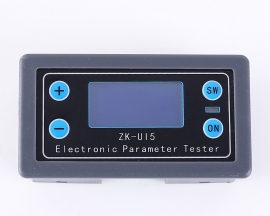 DC 5V-38V Multi-function Meter LCD Voltmeter Ammeter Battery Capacity Tester Power Tester Discharge Timer Temperature Display