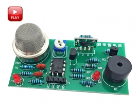 DIY Kit MQ-2 Smoke Sensor Detector Natural Gas Alarm Electronic Components Suite