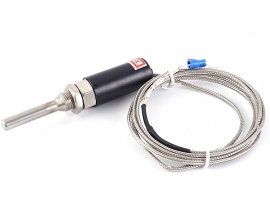 WZP-187 PT100 K Type Stainless Steel Temperature Sensor Probe -200℃-400℃ Thermocouple w/1.5m Cable