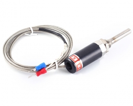 WZP-187 PT100 K Type Stainless Steel Temperature Sensor Probe -200℃-400℃ Thermocouple w/1.5m Cable