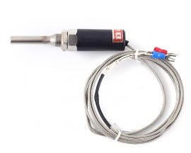 WZP-187 PT100 K Type Stainless Steel Temperature Sensor Probe -200℃-400℃ Thermocouple w/1.5m Cable