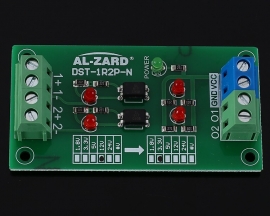 12V to 3.3V 2-Channel Optocoupler Isolator Photoelectric Isolation Module Level Voltage Converter 2Bit NPN Output PLC Signal Converter