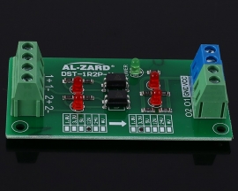 12V to 3.3V 2-Channel Optocoupler Isolator Photoelectric Isolation Module Level Voltage Converter 2Bit NPN Output PLC Signal Converter