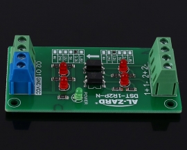 12V to 3.3V 2-Channel Optocoupler Isolator Photoelectric Isolation Module Level Voltage Converter 2Bit NPN Output PLC Signal Converter
