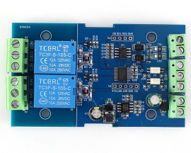Dual Modbus Relay Module 2Bit Modbus-RTU Switch Signal Input Output RS485 TTL Controller