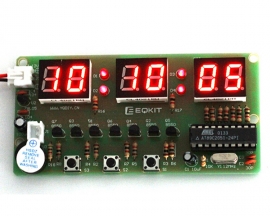 DIY 6 Bits C51 Digital Electronic Clock Red LED AT89C2051 Chip DIY Kits Soldering Practice Learning Suite DIY Module
