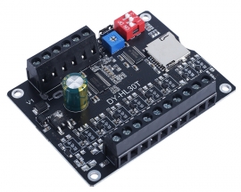 DC 12V 24V 30W Mono Voice Playback Module, 9-Channel Music Power Digital Amplifier, Support 32G TF Card Socket, MP3 WAV UART Controller for Arduino