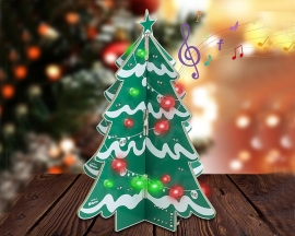 Christmas DIY Soldering Project, 3D Xmas Tree Electronics Kit with RGB LEDs & Music for Adults Teens Soldering Practice STEM Learning, Christmas Decor and Presents Christmas DIY Soldering Project, 3D Xmas Tree Electronics Kit with RGB LEDs & Music for Adults Teens Soldering Practice STEM Learning, Christmas Decor and Presents