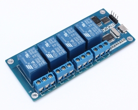ICStation MICRO USB 5V 4-Channel Relay Module USB Control Relay Module ICSE012A