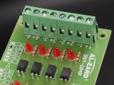 4Bit Optocoupler Isolator 3.3V to 24V Level Voltage Converter Board PLC Signal NPN Output