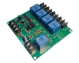 DC 12V 5-Channel Self-locking Relay Module 5Bit 10A High/Low Level Trigger Select Switch Controller