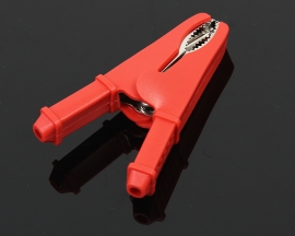 Red Test Clip Max 40A/1000V Pure Copper Alligator Clip with Sheath