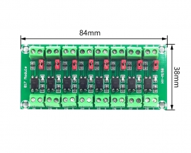 8-Channel 817 Optocoupler Voltage Isolation Board Voltage Control Converter Photoelectric Isolation Module