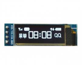 White 0.91" OLED Display Module 0.91 inch I2C IIC Interface 3.3-5V 128x32 OLED LCD LED Screen Module SSD1306 for Arduino