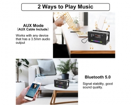 DIY Kit Bluetooth-Compatible Speaker, U-disk TF Card Music Player,  Audio Speaker with FM Radio Function Electronic Soldering Kits