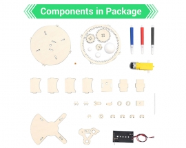 DIY Wooden Earth Moon Sun Model Kits, Puzzle Assembly Toy and STEM Education Science Experiment Kit for Children