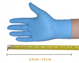 50PCS Disposable Nitrile Gloves Non-Sterile Healthcare Food Handling Use Safety Guantes Virus Disposable Gloves Blue