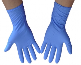 100PCS Disposable Nitrile Gloves Non-Sterile Healthcare Food Handling Use Safety Guantes Virus Disposable Gloves Blue