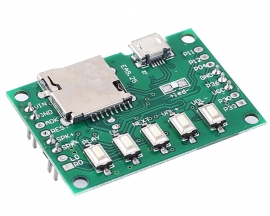 DC 5V MP3 Voice Module, 4M Flash Voice Playback Module with 3W Amplifier for Broadcast Alarm