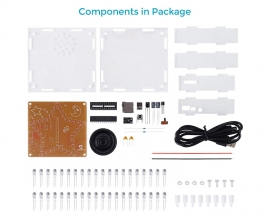 DIY Kit RGB LED Pentagram Flashing Light WAV Music Player Colorful Five-Pointed Star Soldering Practice Kit