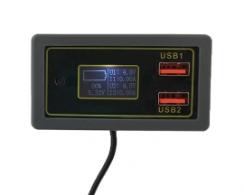 LCD Digital Battery Capacity Indicator Voltmeter Voltage Tester 24W Voltage Monitor IP6505T for QC2.0/QC3.0/FCP/SCP/MTK/APPLE