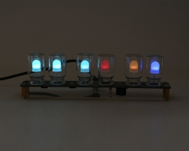 USB 5V DIY Kit 10mm RGB LED Flashing Lamp Color Clock Gradient Color Decorative Lights