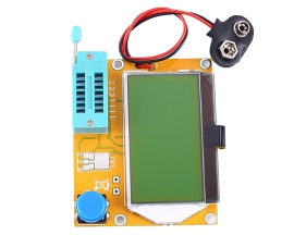 LCR-T4 Transistor Tester ESR Resistor Detector Capacitor Instrument Multifunction Detector W/ Acrylic Shell 12864 LCD Display