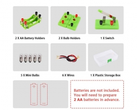 Circuit Learning Kits, Physics Science Entry Experiment DIY Project, Parallel Series Circuit Building, STEM Electric Education for Beginner Junior Senior Students