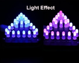 DIY Kit 5mm RGB LED Flashing Lamp Ring Light Module Breathing Light Gradient Color Decorative Lights