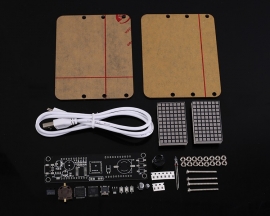 DIY Kit Electronic Clock DS3231 LED Dot Matrix Screen Display Thermometer