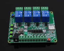 DC 12V 2.4G IoT Wireless Transceiver 4Bit WIFI Intelligent Controller Switch 10A Relay Module 4-Channel APP Control