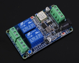 DC 12V 2.4G IoT Wireless Transceiver 2Bit WIFI Intelligent Controller Switch 10A Relay Module 2-Channel APP Control