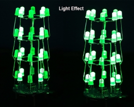 Mini Green Dream Light Circle LED DIY Kit Star Flashing LED Light Cube