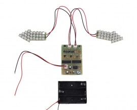 DIY Kit Red Blue Dual-Color Flashing Light Analog Traffic Signal Indicator Soldering Practice Tranining Kit
