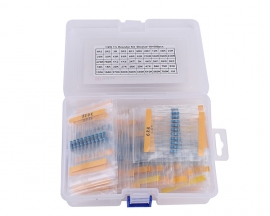 500pcs 50 Values Metal Film Resistor Kits 1/2W 1% 1.2ohm 4720ohm 10K 510K 1M Component Kit