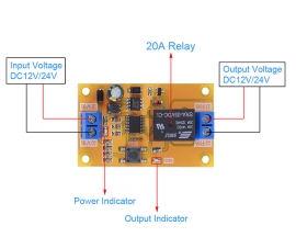 DC 12V 24V Relay Control Module Vehicle Start Detector Battery Discharge Protector