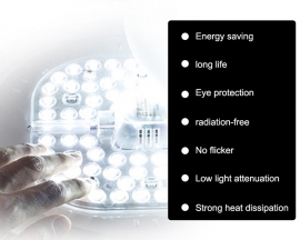 AC 220V Sound Light Control Switch LED Integrated Light 12W Sensor Module