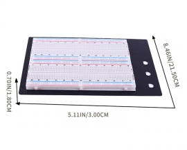 1660 Hole Breadboard, 0.8mm Wire Solderless Breadboard, Solder-Free Circuit Board for Experimental Test