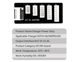 3PCS Lithium Battery Charger Power Strip, XH2.54 2-6S Balance Head Extension Board, for Q6/Q8/D6/PRO Charging Port