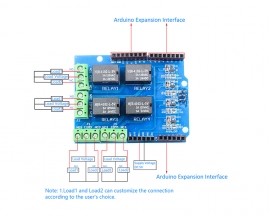 4-Bit 5V Relay Module Relay Control Board Relay Expansion Board with Work indicator