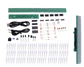 DC 3V-12V Audio Spectrum Indicator DIY Kit AUX MIC Input Red Green Blue Colorful Level Indicator Kit