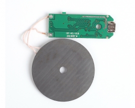 DC 5V 5W Wireless Charger Module Transmitter Base PCBA Board General QI Standard Coil with LED Light