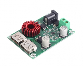 Dual USB Output Step-Down Module, 5V 6A Voltage Regulator Module, Dual 5V 3A Rechargeable Micro Charging Board