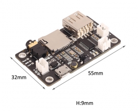 Audio Receiver DIY Dual Channel Bluetooth-Compatible Module 5.0 Lossless Sound Quality MP3 Decoding Output Board