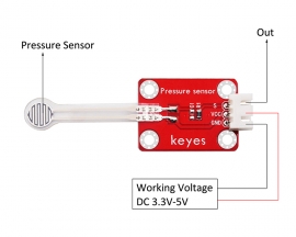 DC 3.3V-5V 5kg Resistive Thin Film Pressure Sensor Module for Arduino